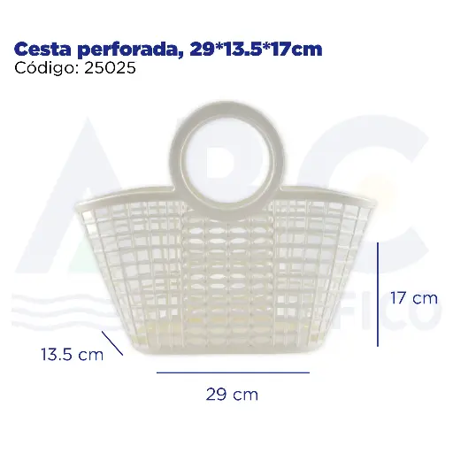 [25025] Cesta perforada, 29*13.5*17cm