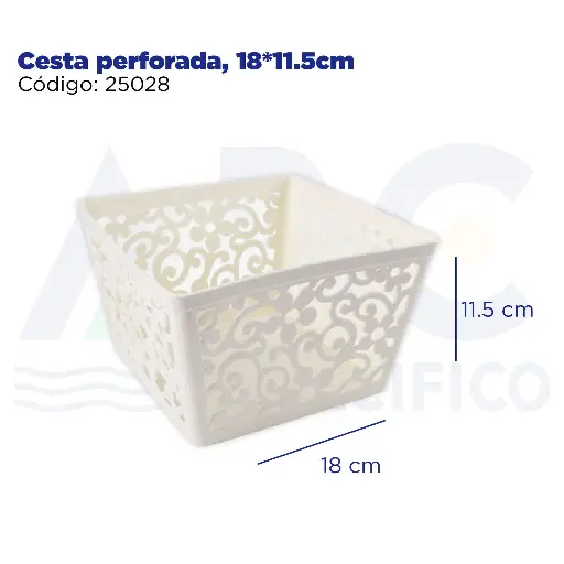 [25028] Cesta perforada, 18*11.5cm
