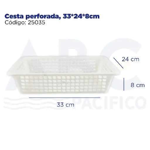 [25035] Cesta perforada, 33*24*8cm