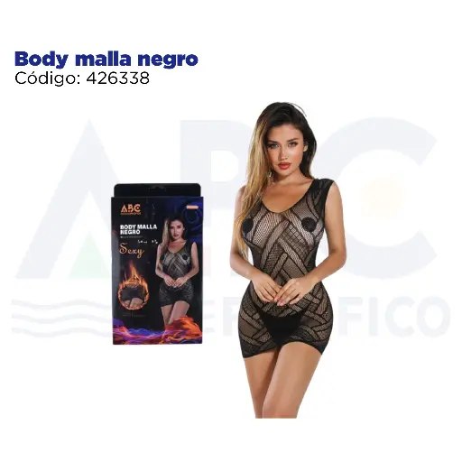 [426338] Body malla negro