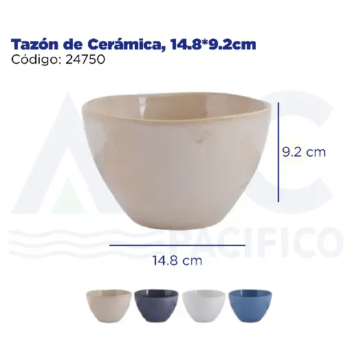 [24750] Tazón de Cerámica, 14.8*9.2cm