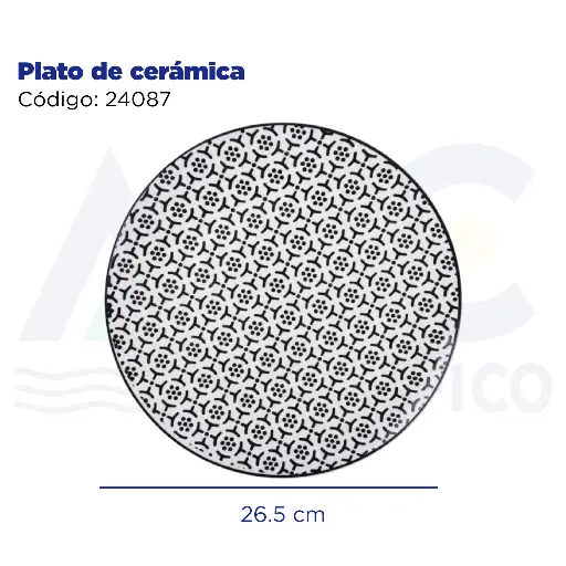 [24087] Plato de cerámica