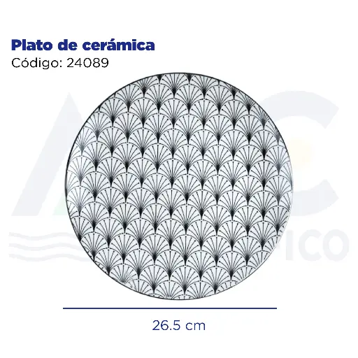 [24089] Plato de cerámica