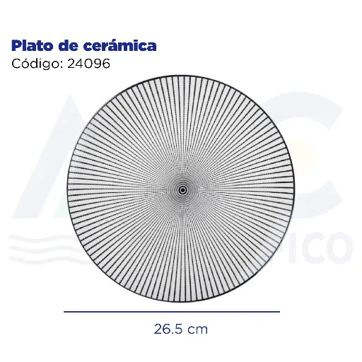 [24096] Plato de cerámica