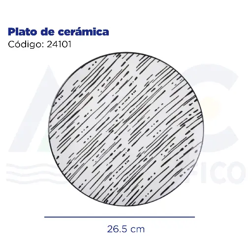 [24101] Plato de cerámica
