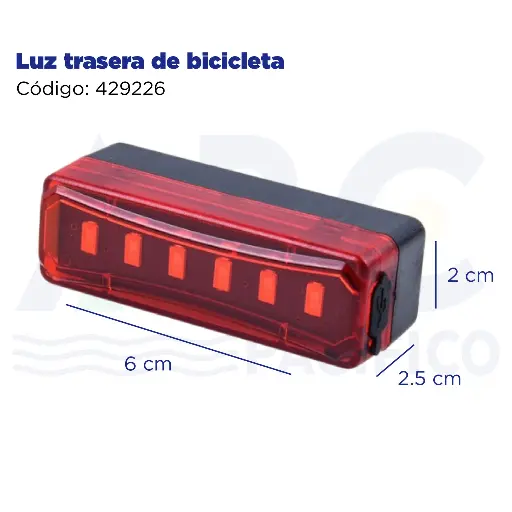 [429226] Luz trasera de bicicleta