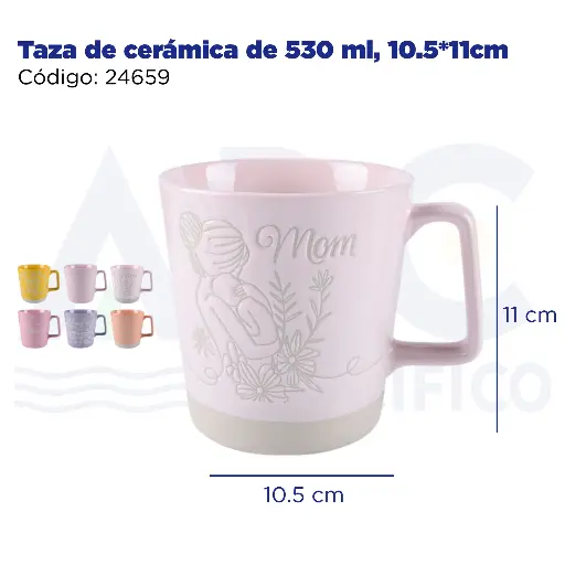 [24659] Taza de cerámica de 530 ml, 10.5*11cm