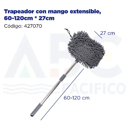 [427070] Trapeador con mango extensible, 32-120cm * 27cm