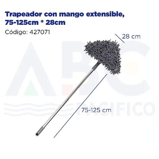 [427071] Trapeador con mango extensible, 75-125cm * 28cm