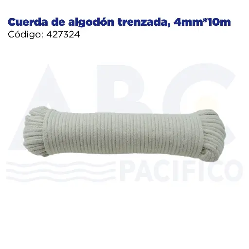 [427324] Cuerda de algodón trenzada, 4mm*10m