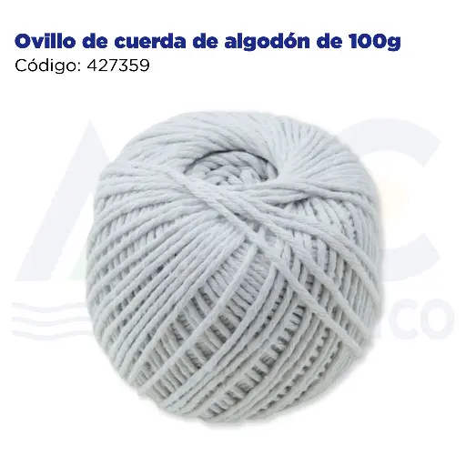 [427359] Ovillo de cuerda de algodón de 100g