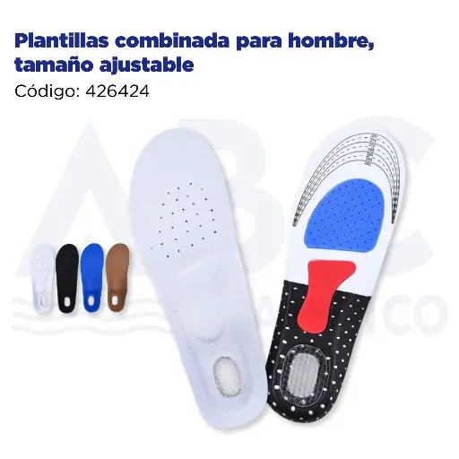[426424] Plantillas combinada para hombre, tamaño ajustable