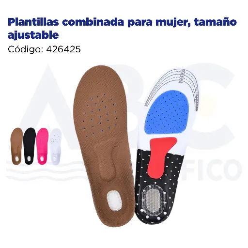 [426425] Plantillas combinada para mujer, tamaño ajustable