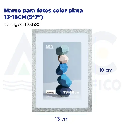 [423685] Marco para fotos color plata 13*18CM(5*7")