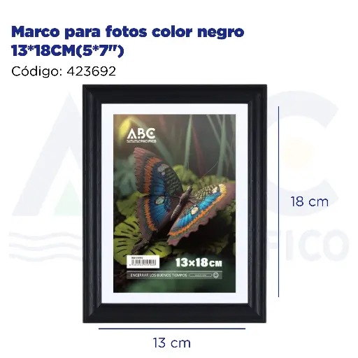 [423692] Marco para fotos color negro 13*18CM(5*7")