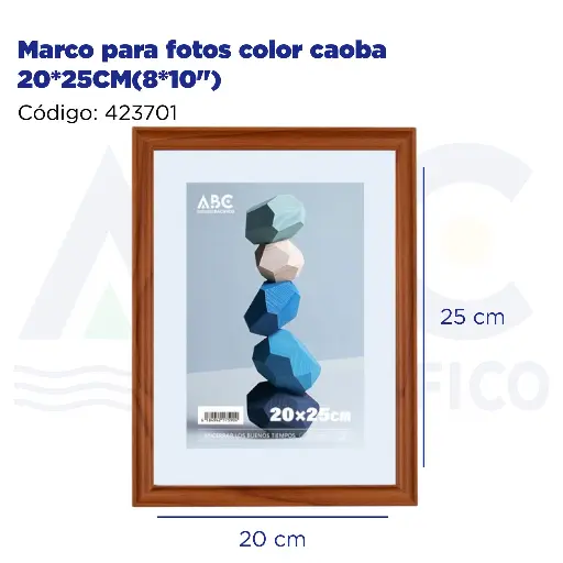 [423701] Marco para fotos color caoba 20*25CM(8*10")