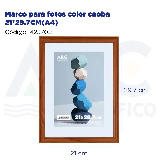 [423702] Marco para fotos color caoba 21*29.7CM(A4)