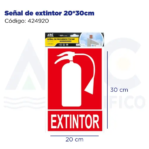 [424920] Señal de extintor  20*30cm