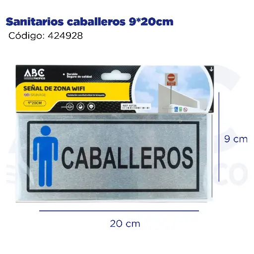 [424928] Sanitarios caballeros  9*20cm