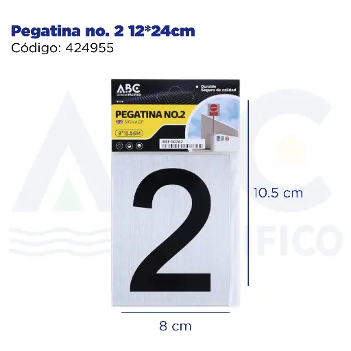 [424955] Pegatina no. 2  12*24cm