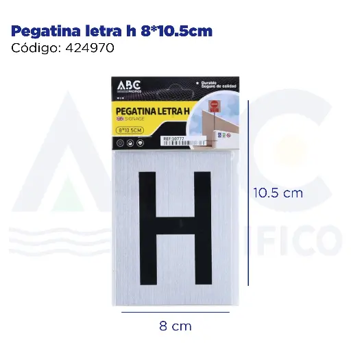 [424970] Pegatina letra h  8*10.5cm