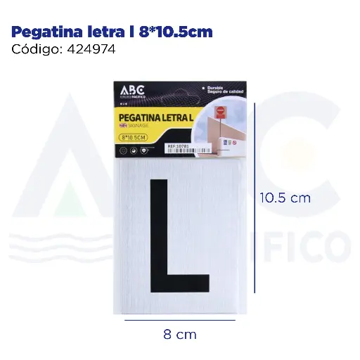[424974] Pegatina letra l  8*10.5cm