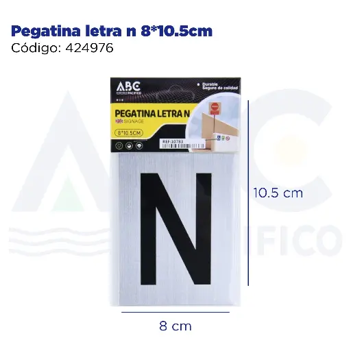 [424976] Pegatina letra n  8*10.5cm