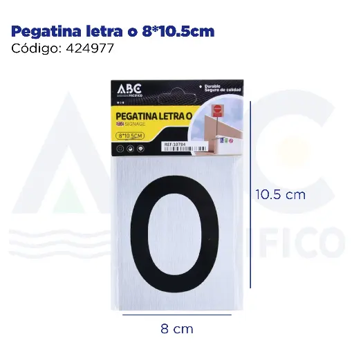 [424977] Pegatina letra o  8*10.5cm