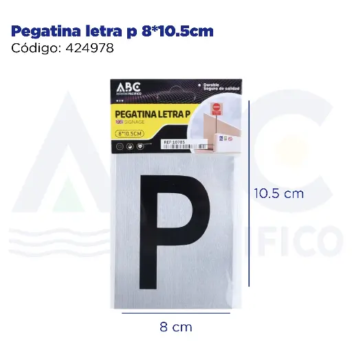 [424978] Pegatina letra p  8*10.5cm