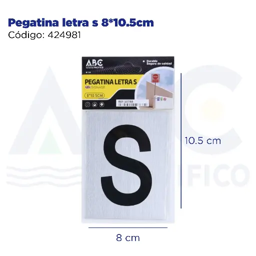 [424981] Pegatina letra s  8*10.5cm