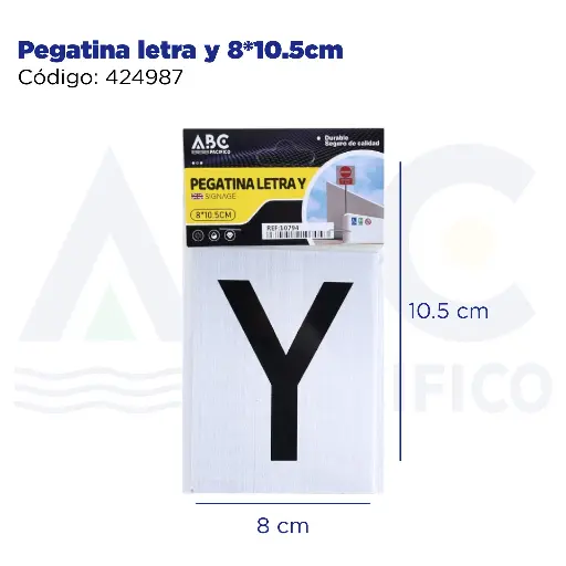 [424987] Pegatina letra y  8*10.5cm