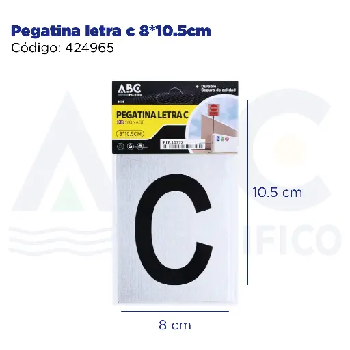 [424965] Pegatina letra c  8*10.5cm