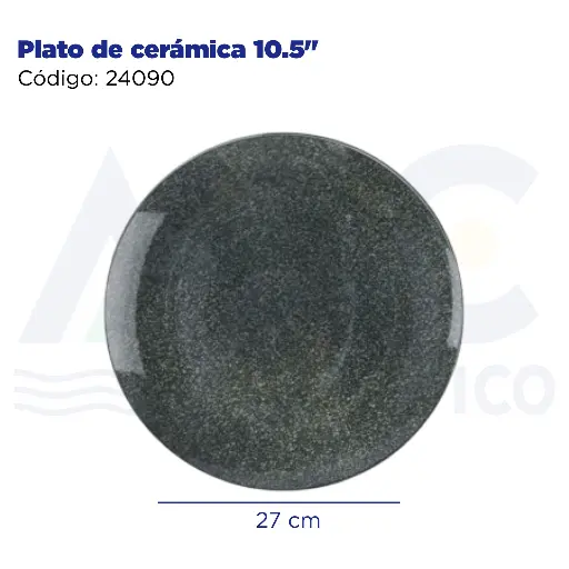 [24090] Plato de cerámica 10.5"
