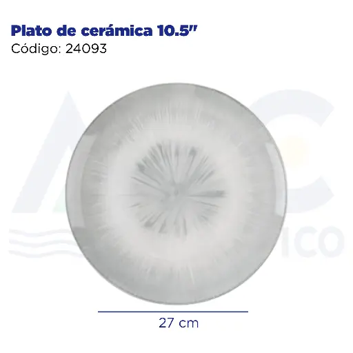 [24093] Plato de cerámica 10.5"