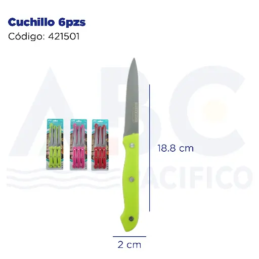 [421501] Cuchillo 6pzs