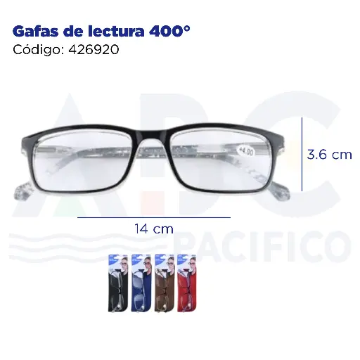 [426920] Gafas de lectura 400°