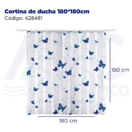 [428481] Cortina de ducha 180*180cm