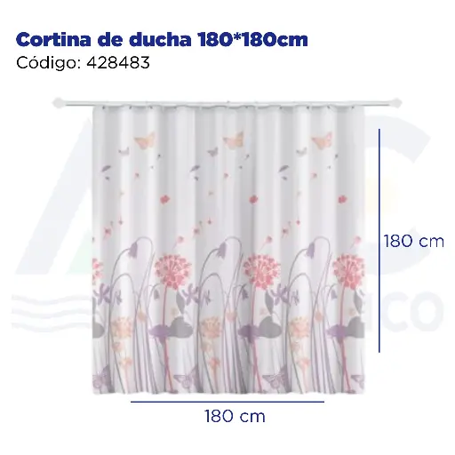 [428483] Cortina de ducha 180*180cm