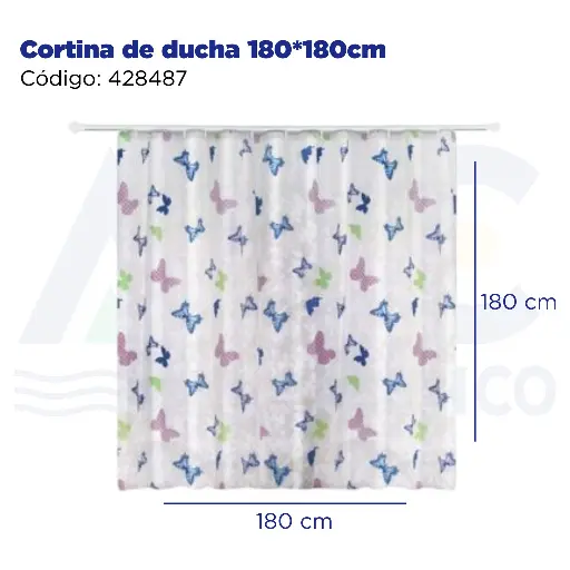 [428487] Cortina de ducha 180*180cm