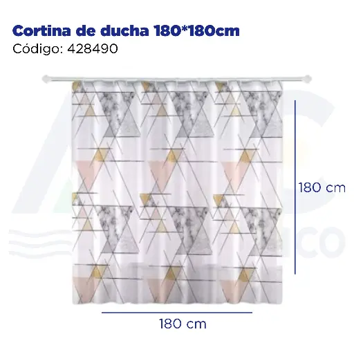 [428490] Cortina de ducha 180*180cm