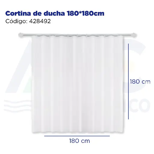[428492] Cortina de ducha 180*180cm