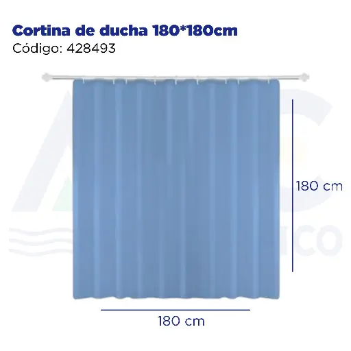 [428493] Cortina de ducha 180*180cm