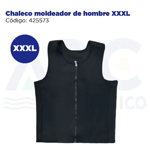 [425573] Chaleco moldeador de hombre XXXL