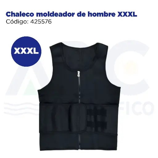 [425576] Chaleco moldeador de hombre XXXL