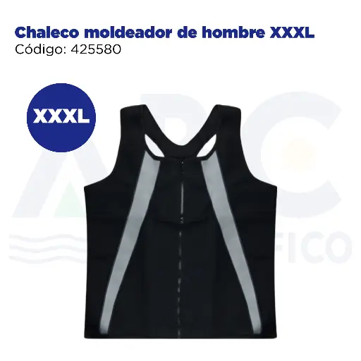 [425580] Chaleco moldeador de hombre XXXL