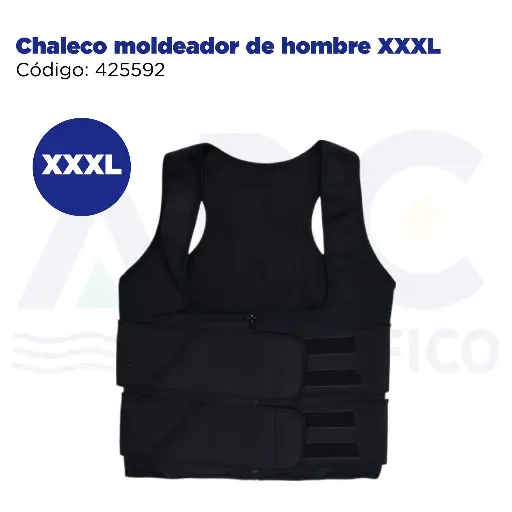 [425592] Chaleco moldeador de hombre XXXL