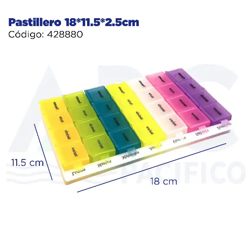[428880] Pastillero 18*11.5*2.5cm