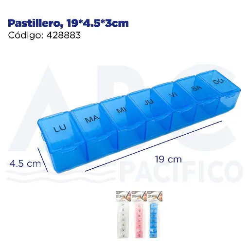 [428883] Pastillero, 19*4.5*3cm