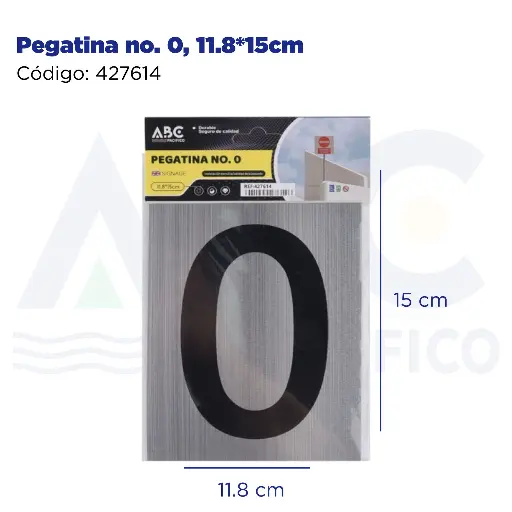 [427614] Pegatina no. 0, 11.8*15cm