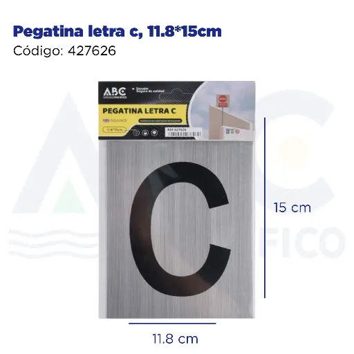 [427626] Pegatina letra c, 11.8*15cm